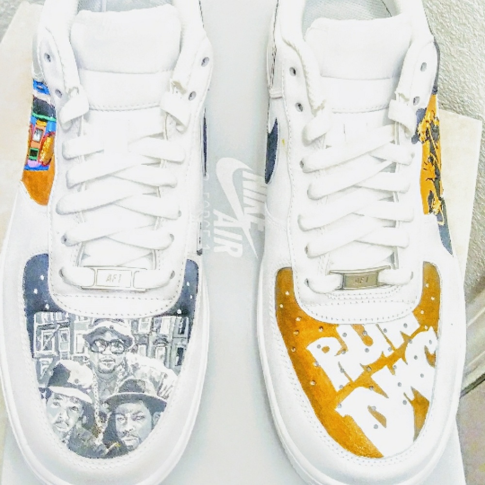Af1 run dmc custom shoes